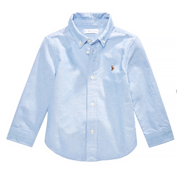 Polo Ralph Lauren Baby Boys Cotton Oxford Button Shirt - Picture 1 of 2